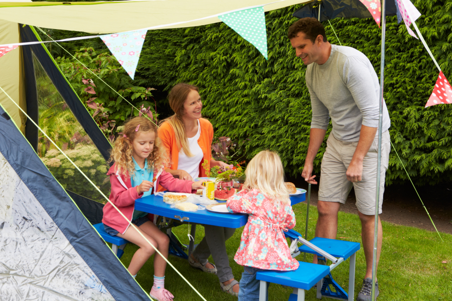 famille au camping Dorrondeguy 